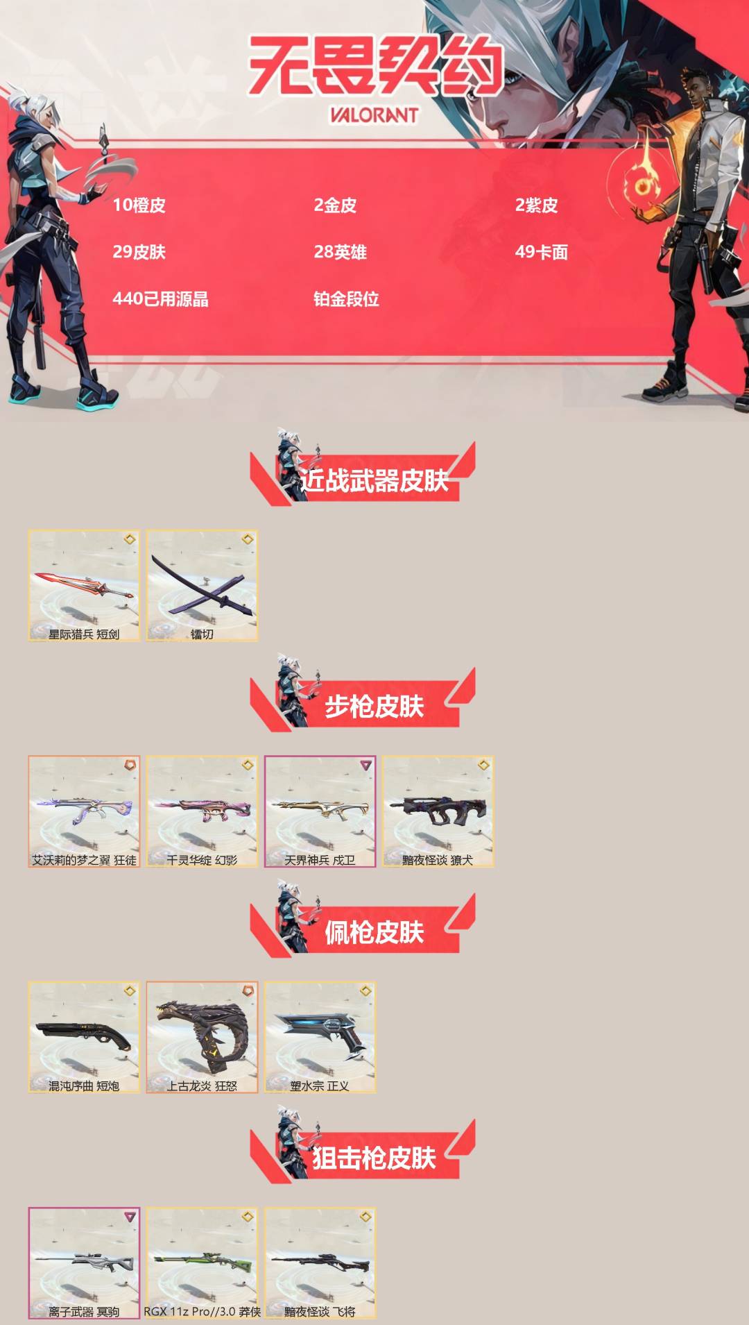 WWQQM328114无畏契约账号详情图3 WWQQM328114无畏契约账号详情图3