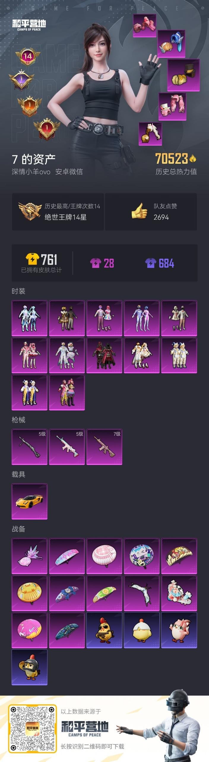 HPQM3417480和平精英账号详情图5 HPQM3417480和平精英账号详情图5