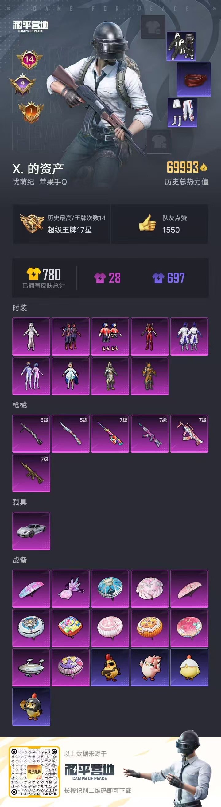 HPCMW3428237和平精英账号详情图21 HPCMW3428237和平精英账号详情图21