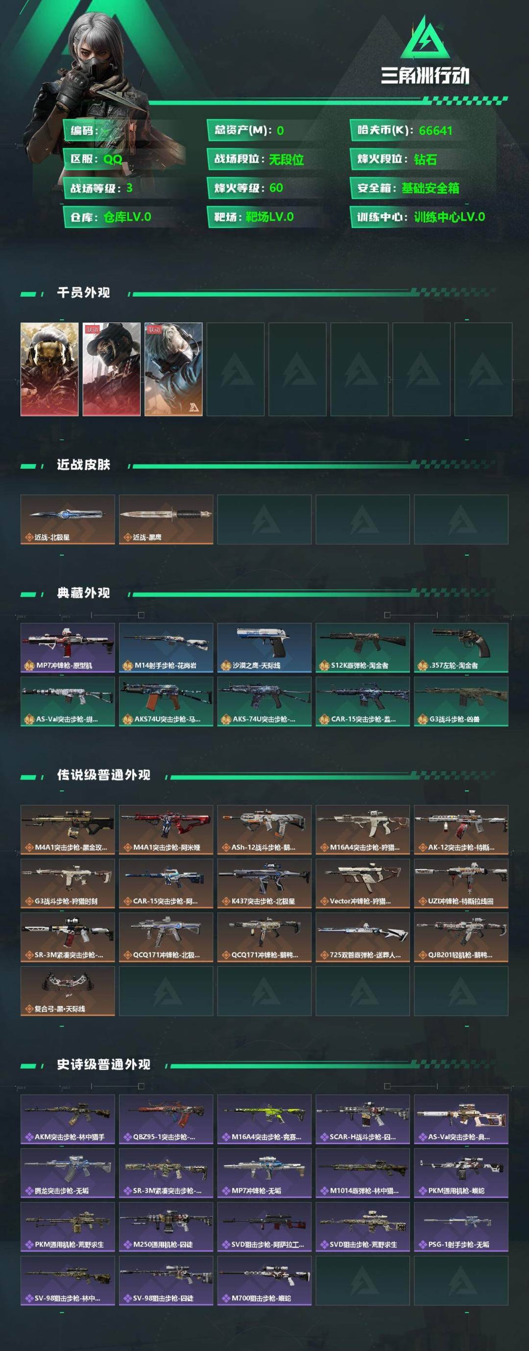 SJZQM382160三角洲行动账号详情图4 SJZQM382160三角洲行动账号详情图4