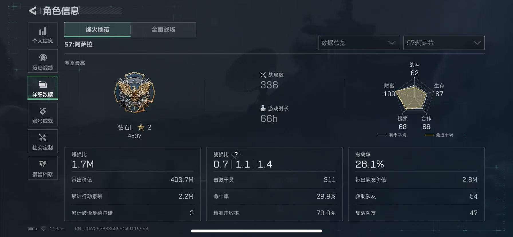 SJZQM382671三角洲行动账号详情图6 SJZQM382671三角洲行动账号详情图6