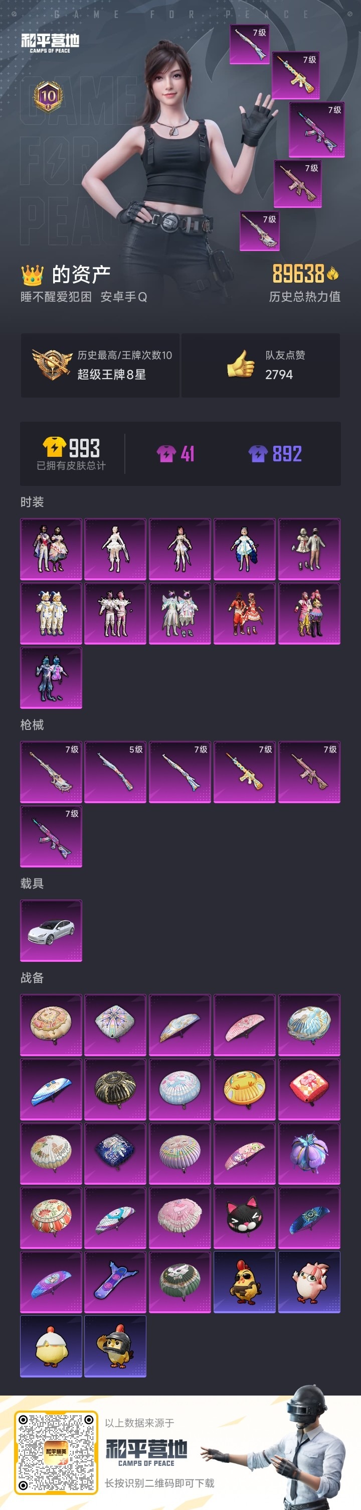 HPCMW3430084和平精英账号详情图3 HPCMW3430084和平精英账号详情图3