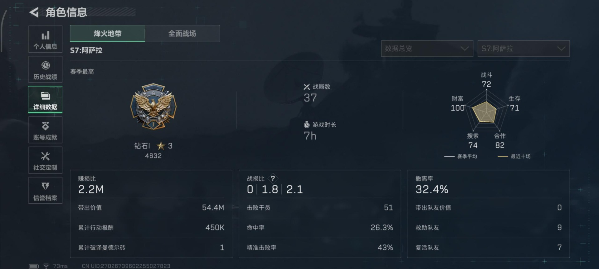 SJZQM383041三角洲行动账号详情图8 SJZQM383041三角洲行动账号详情图8