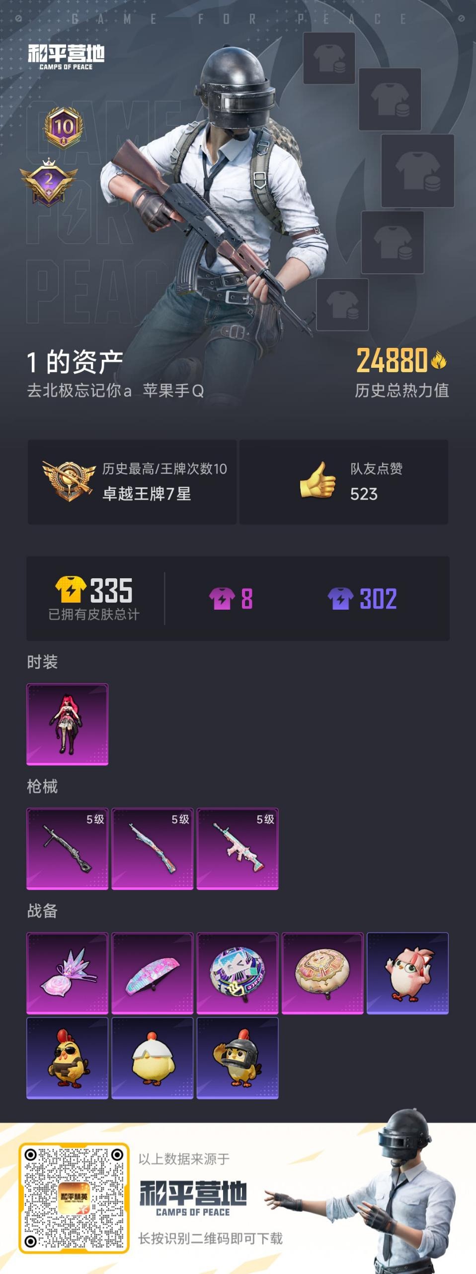 HPCMW3429427和平精英账号详情图11 HPCMW3429427和平精英账号详情图11