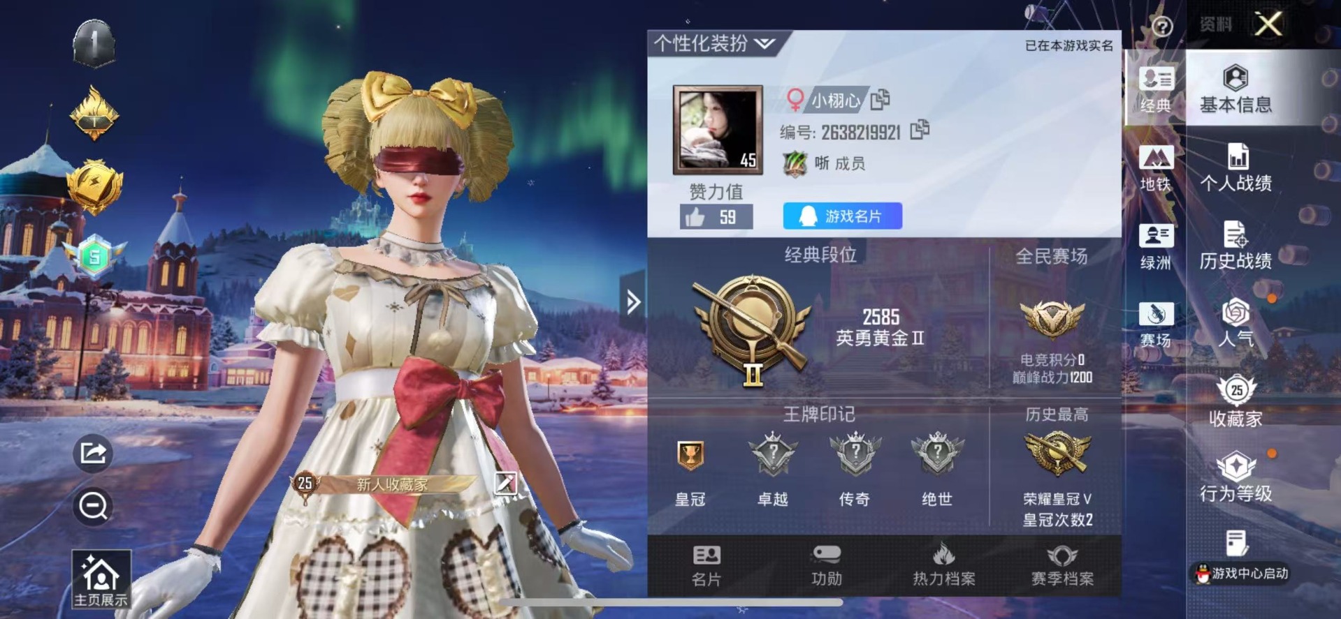 和平精英账号苹果QQ0载具-49套装-54枪皮-[]4粉装 1特效枪 可二次 可修改实名 
【热门装扮】:时空协奏·和音