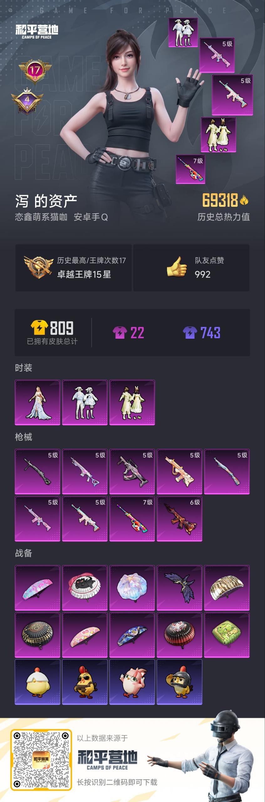 HPCMW3430307和平精英账号详情图2 HPCMW3430307和平精英账号详情图2