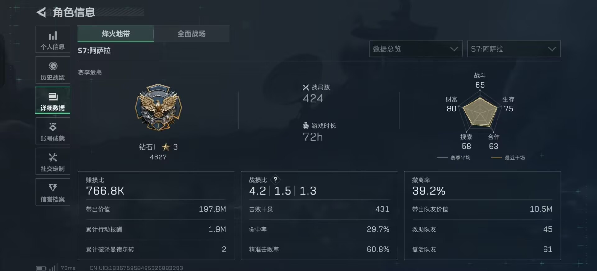 SJZQM384142三角洲行动账号详情图4 SJZQM384142三角洲行动账号详情图4