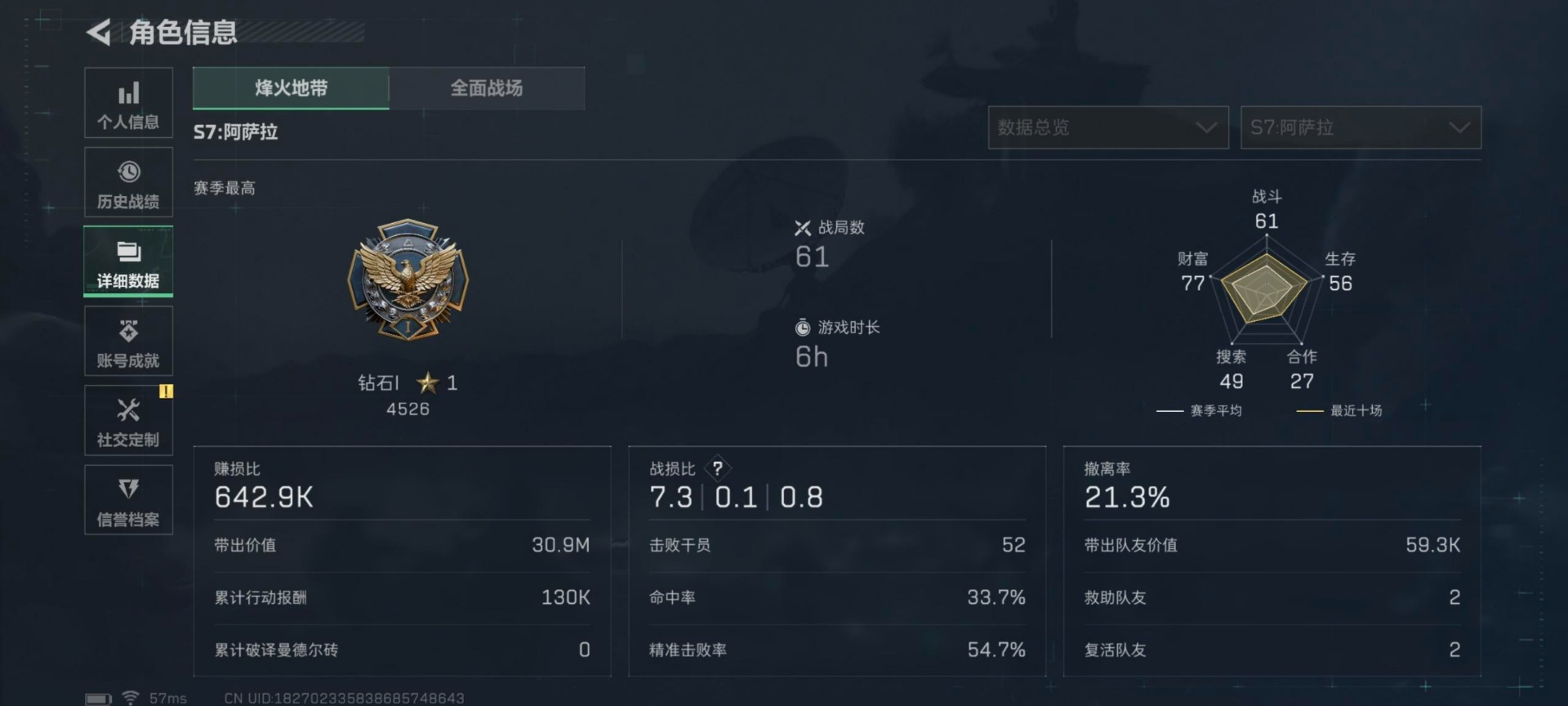 SJZQM384276三角洲行动账号详情图7 SJZQM384276三角洲行动账号详情图7