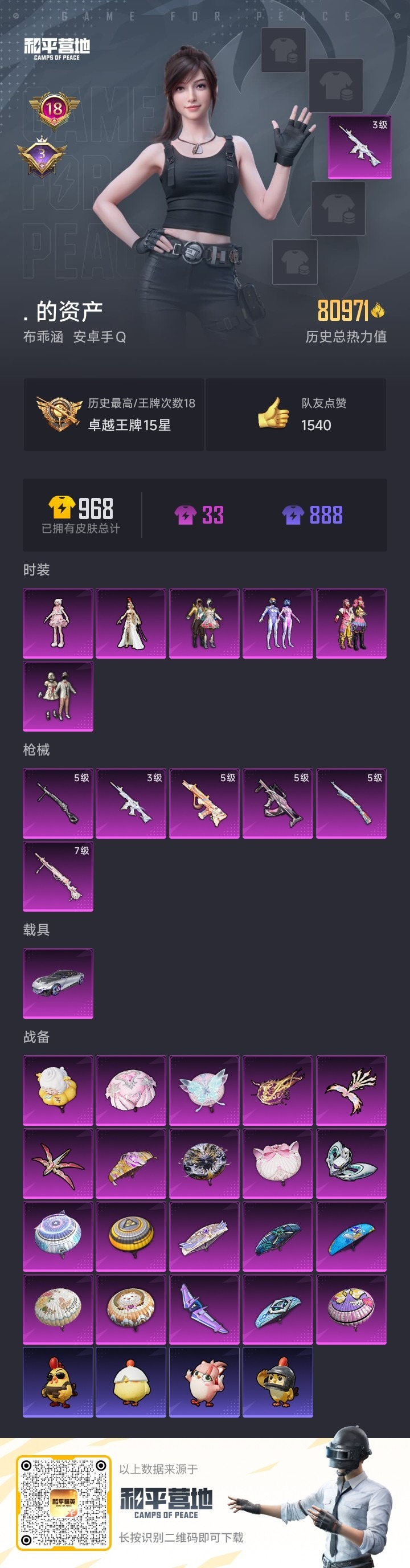 HPCMW3430723和平精英账号详情图18 HPCMW3430723和平精英账号详情图18