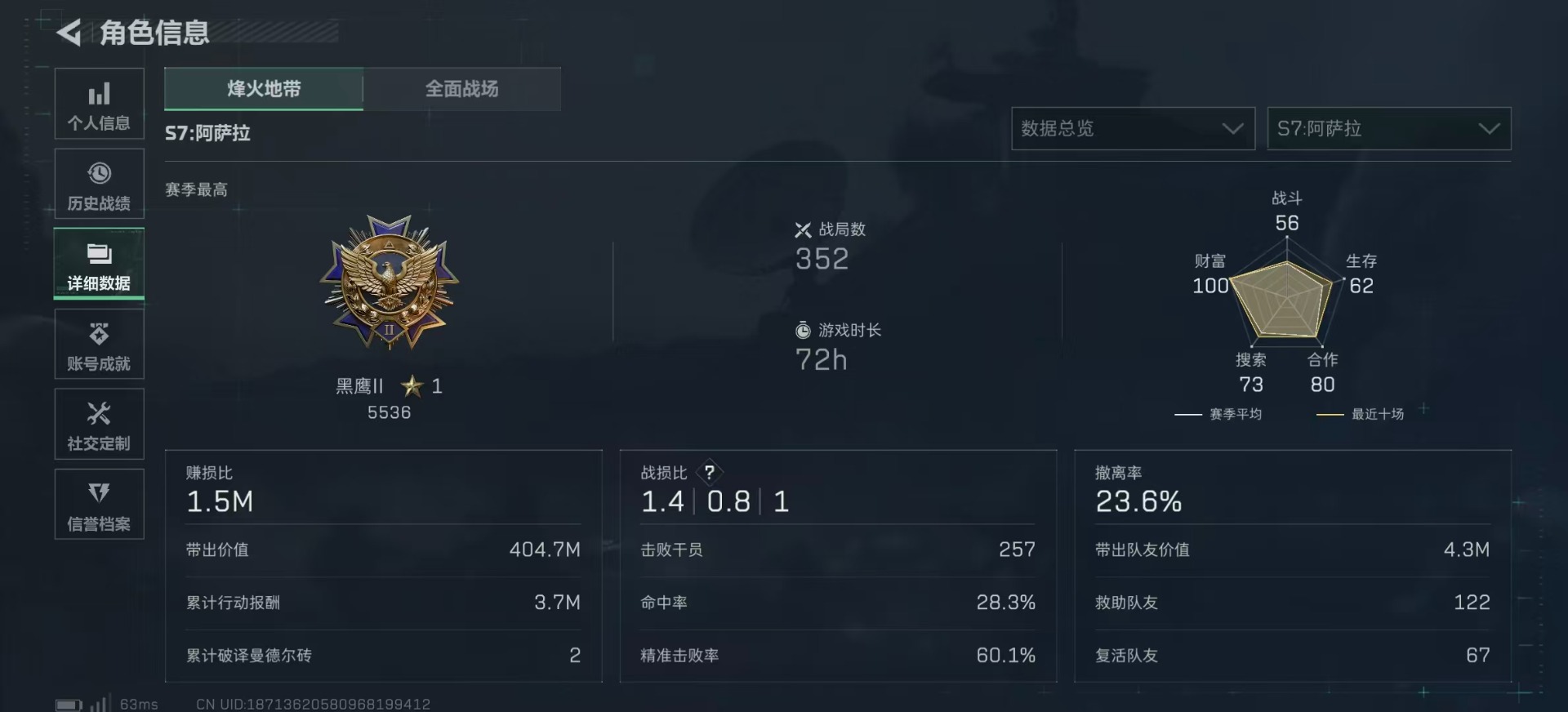 SJZCMW388246三角洲行动账号详情图4