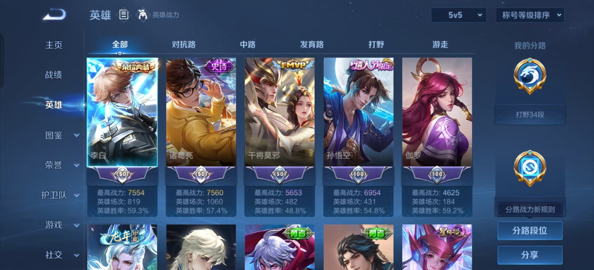 WZCMW3435850王者荣耀账号详情图5