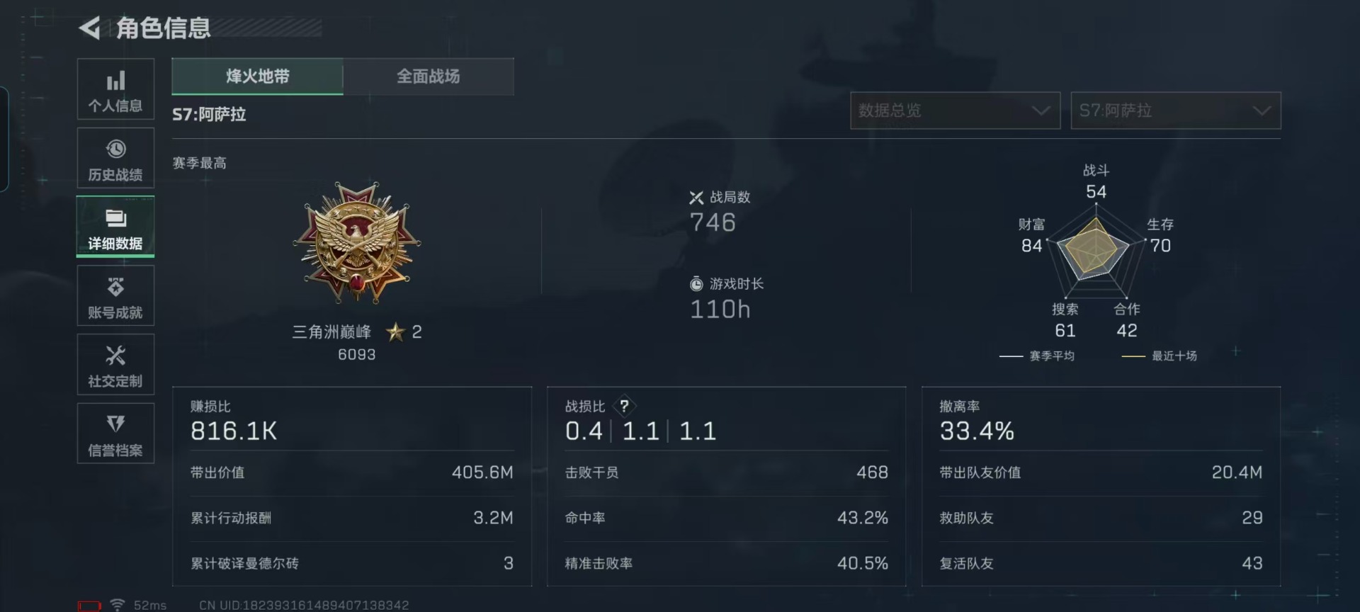 SJZCMW388982三角洲行动账号详情图4