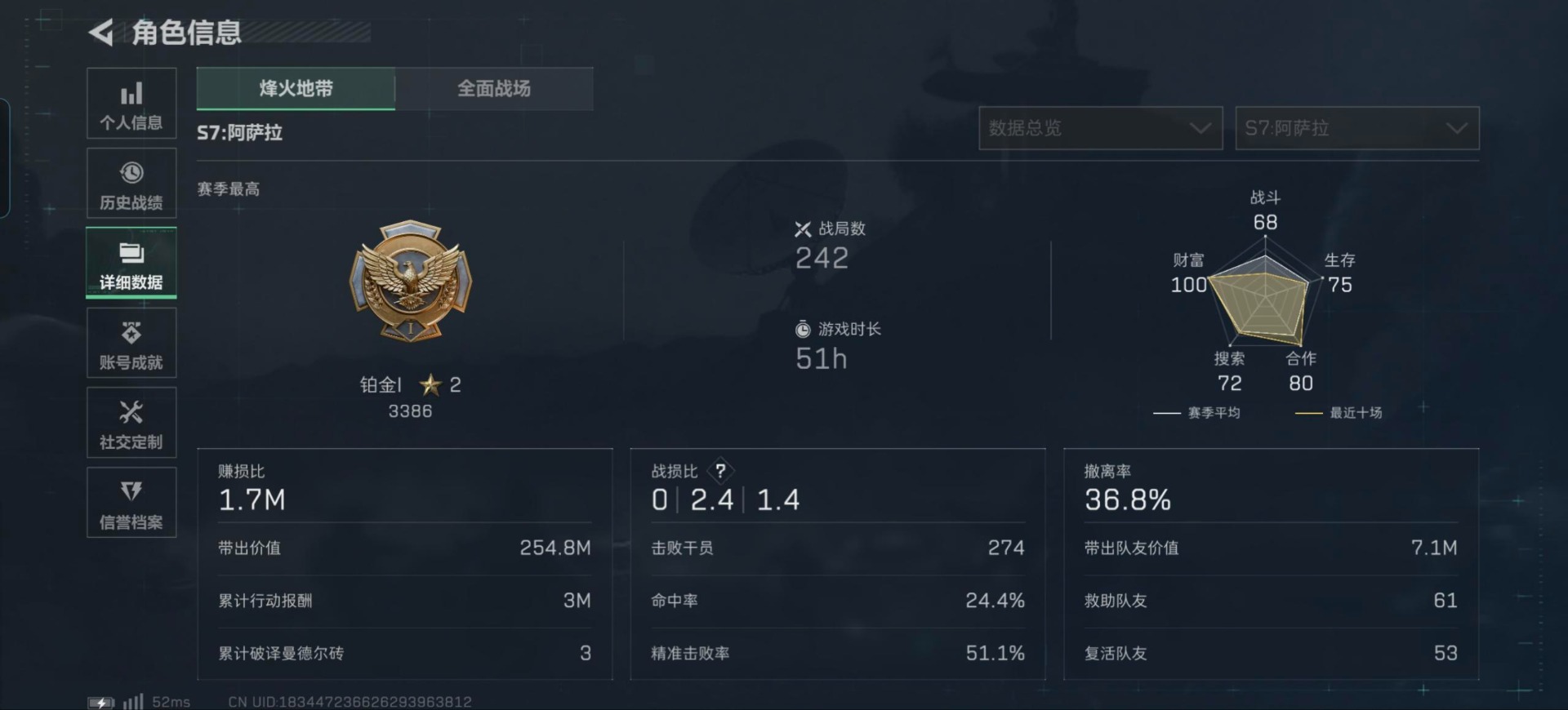 SJZCMW389622三角洲行动账号详情图12