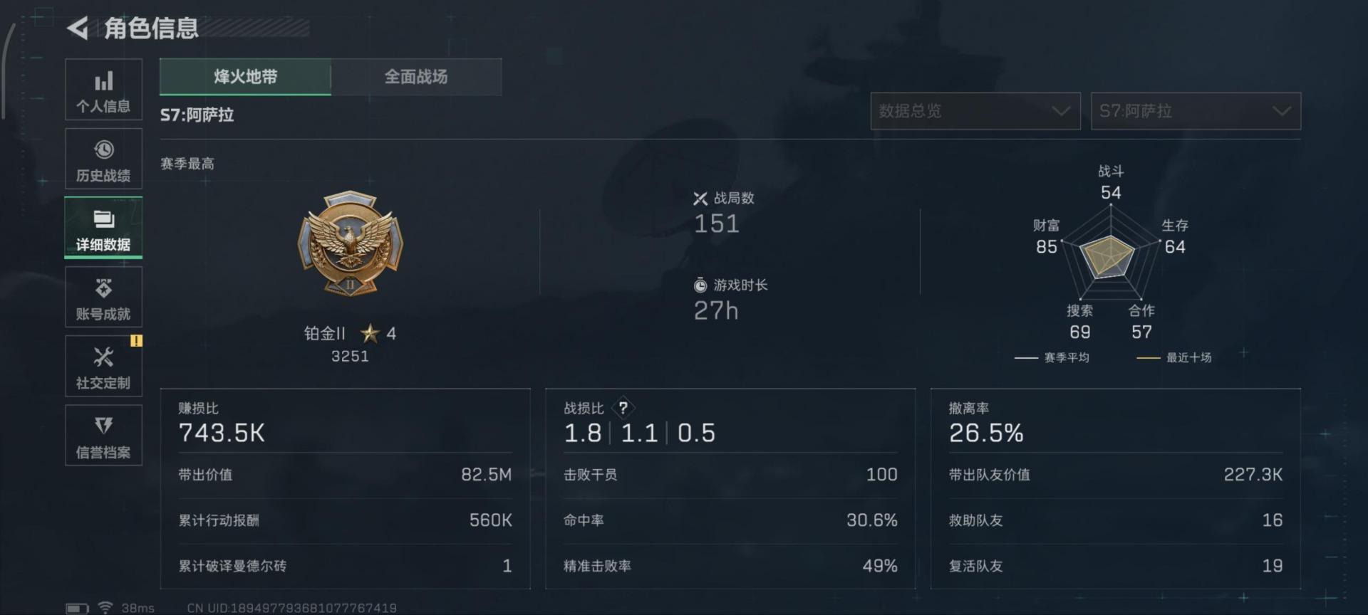 SJZCMW389810三角洲行动账号详情图3 SJZCMW389810三角洲行动账号详情图3