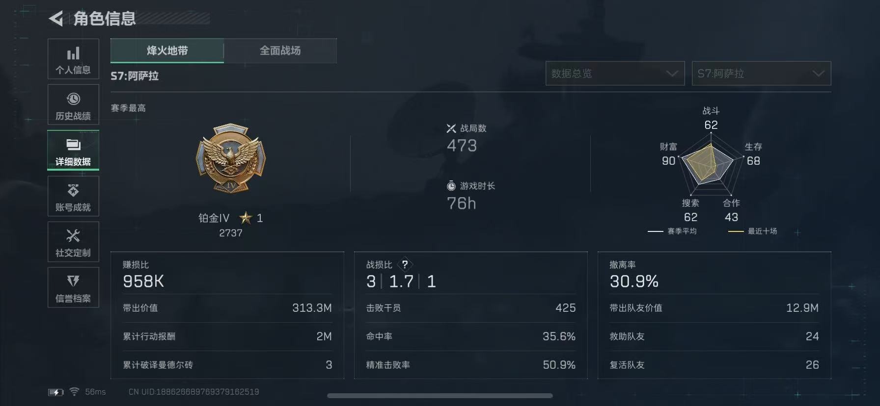 SJZCMW389892三角洲行动账号详情图4