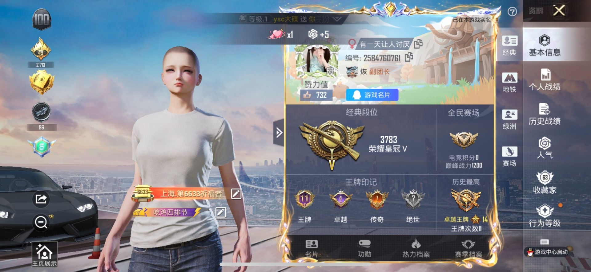 HPCMW3434766和平精英账号详情图14 HPCMW3434766和平精英账号详情图14