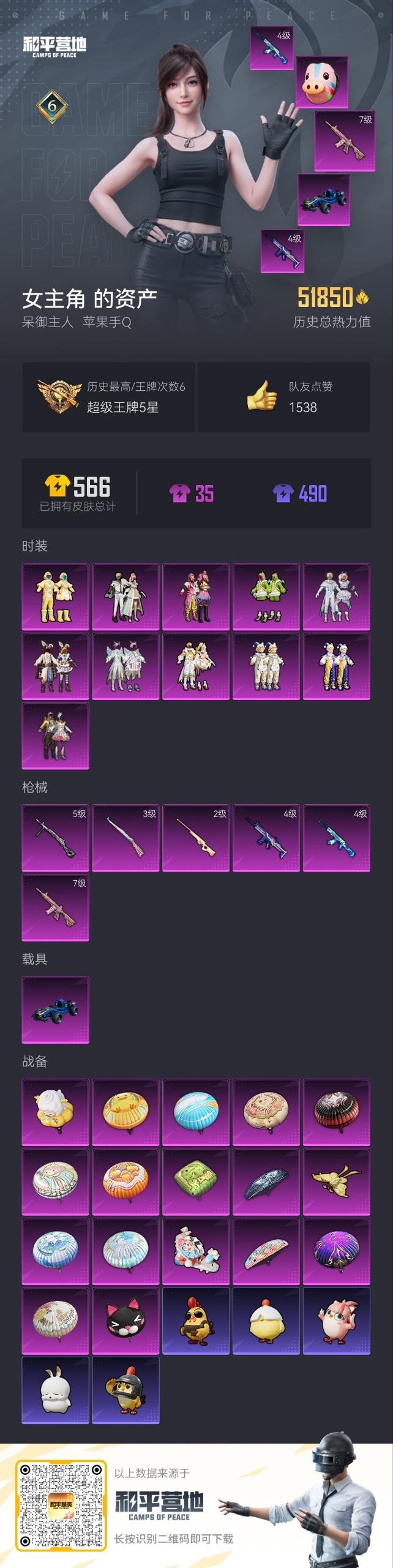 HPQM3434783和平精英账号详情图5