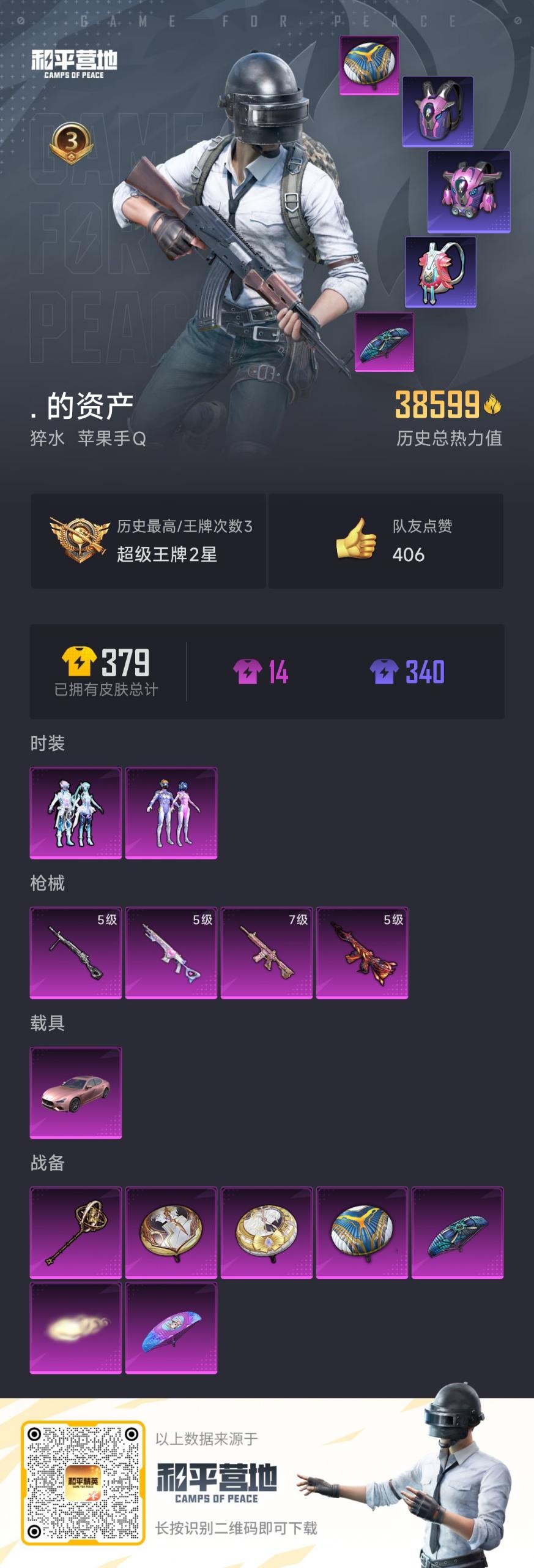 HPCMW3434829和平精英账号详情图15