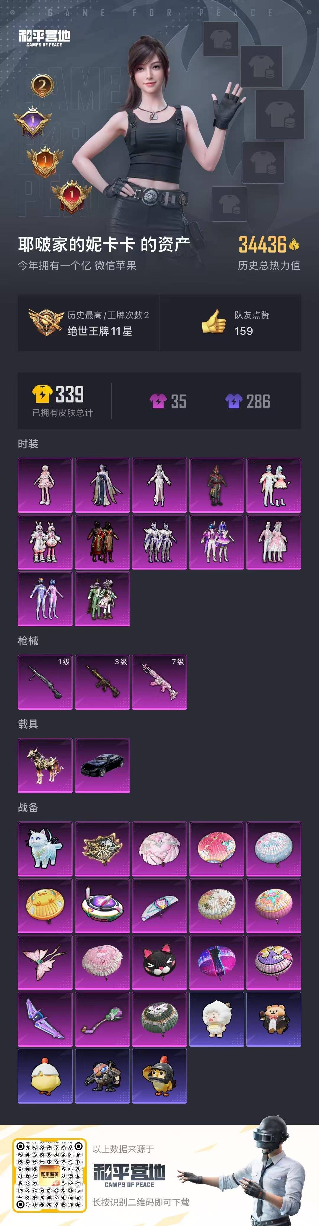 HPCMW3434851和平精英账号详情图3