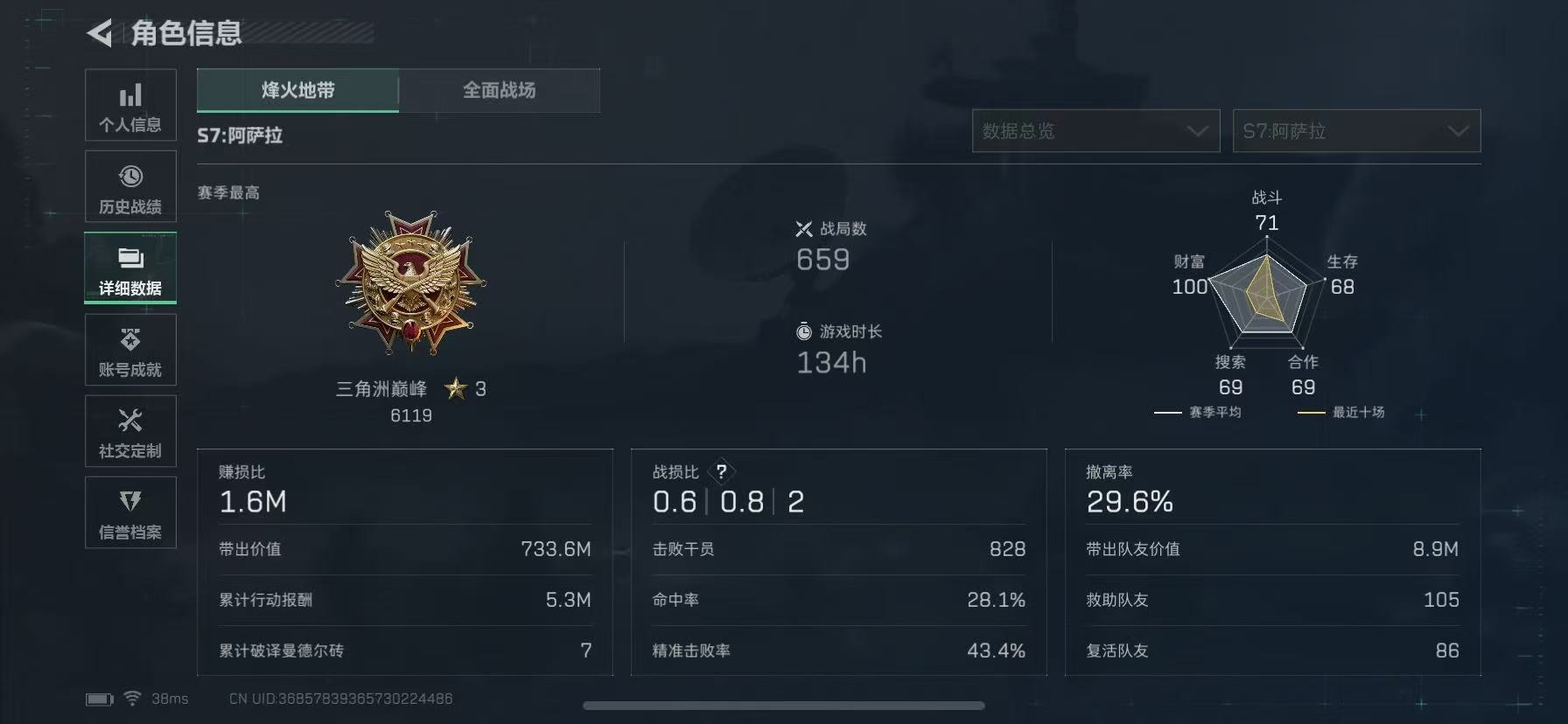 SJZCMW390073三角洲行动账号详情图15 SJZCMW390073三角洲行动账号详情图15