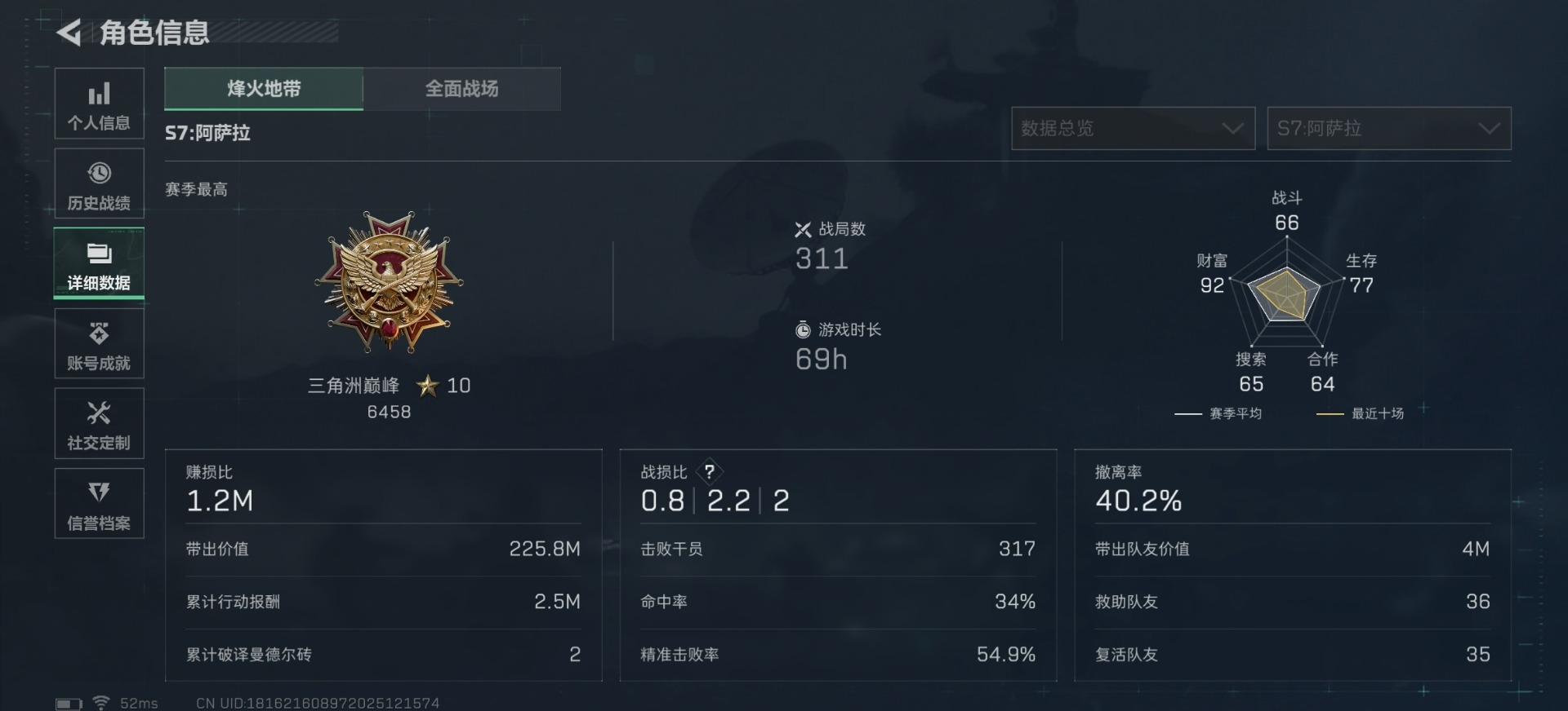 SJZCMW390092三角洲行动账号详情图5