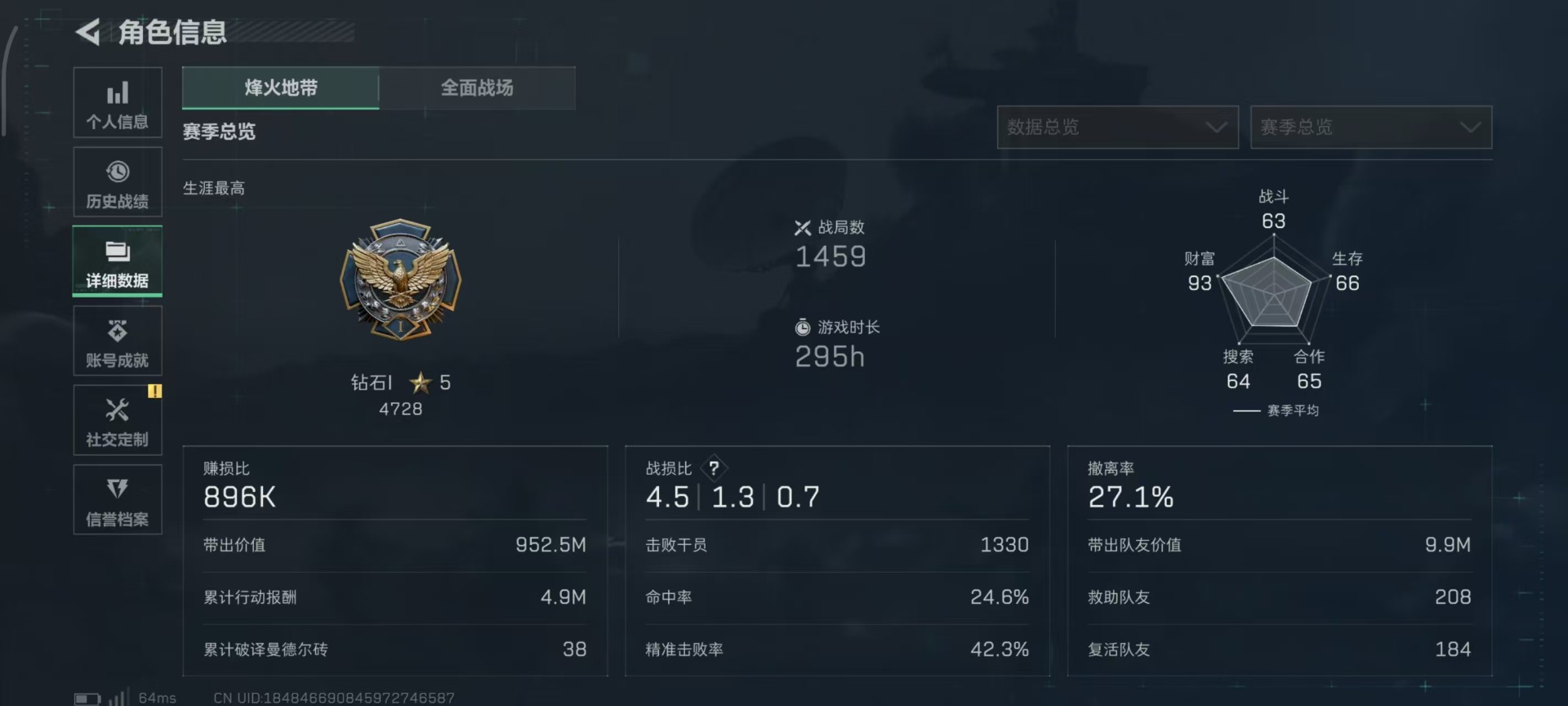 SJZCMW390723三角洲行动账号详情图2