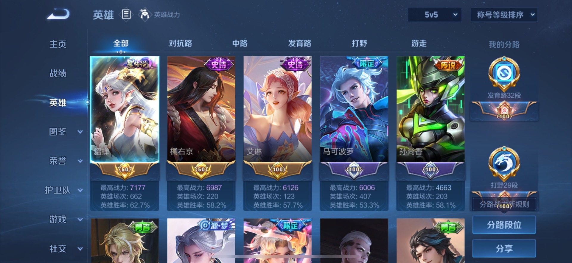 WZQM3442308王者荣耀账号详情图5