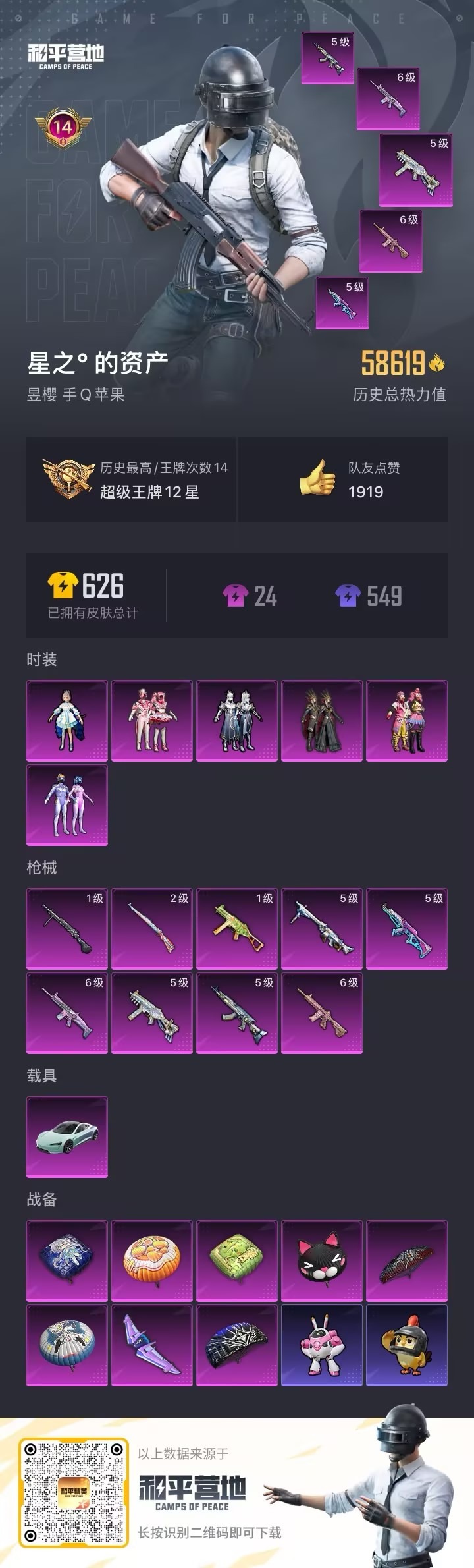 HPQM3436564和平精英账号详情图9