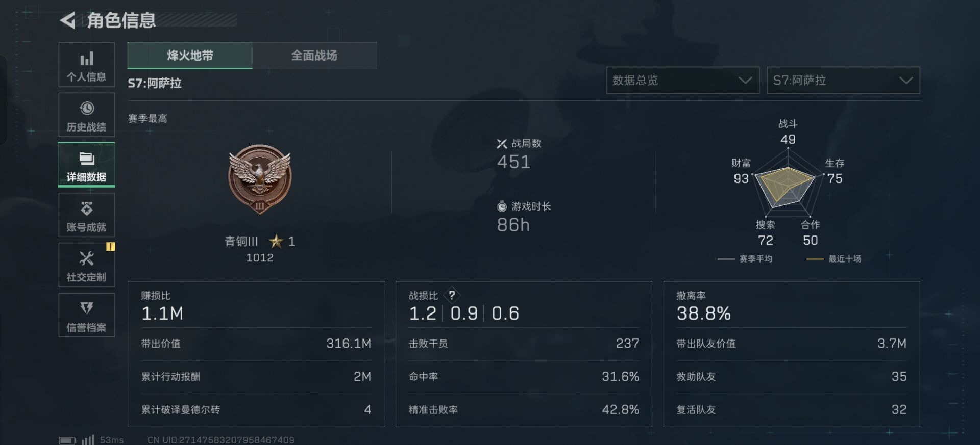 SJZQM391093三角洲行动账号详情图7