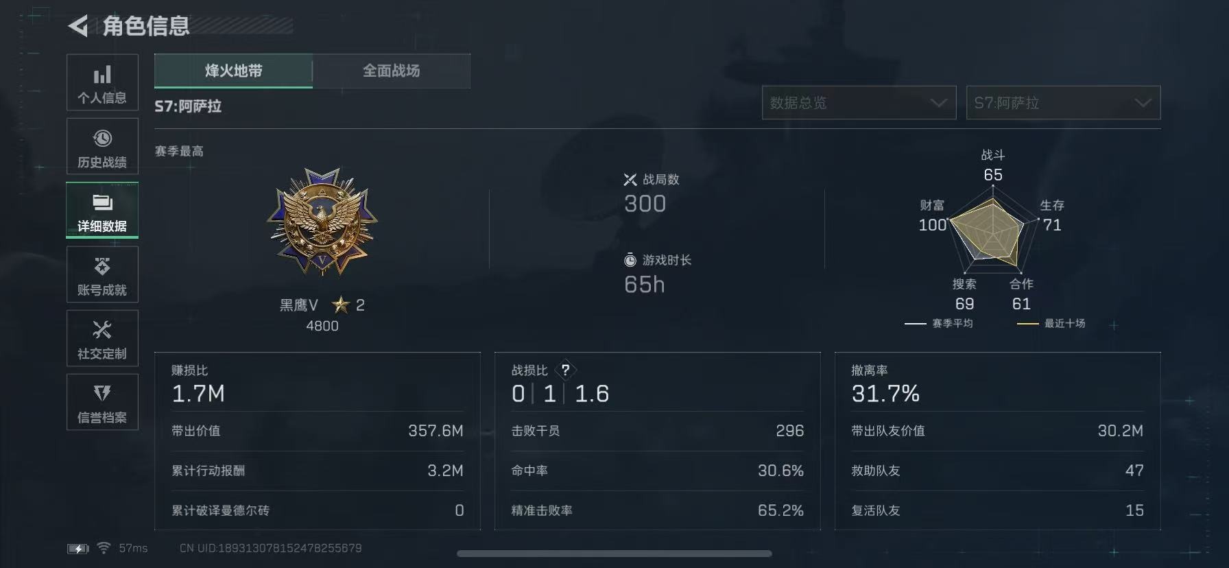 SJZCMW391211三角洲行动账号详情图5