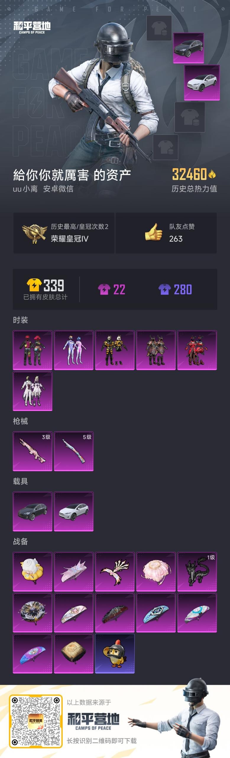 HPQM3437201和平精英账号详情图5