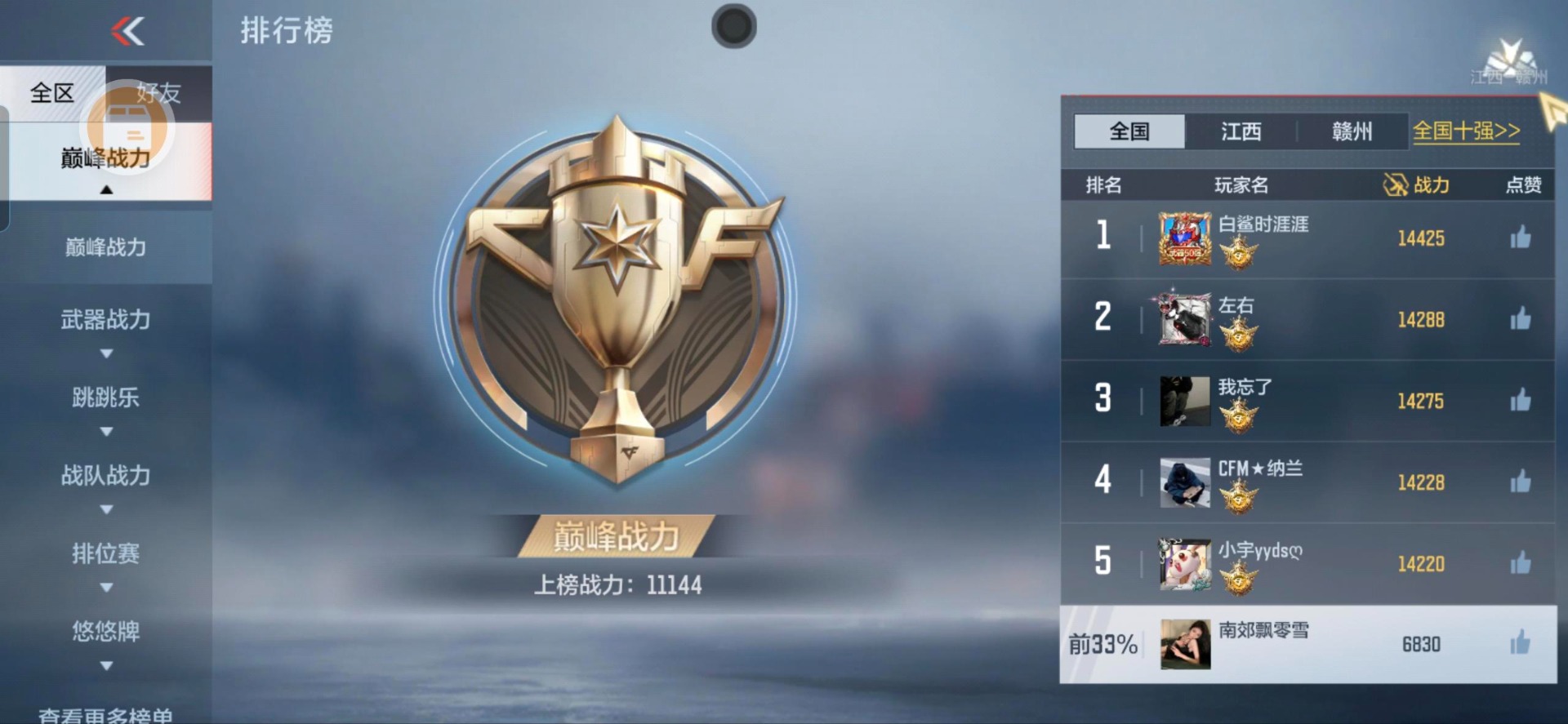 CFMQM371537枪战王者账号详情图3