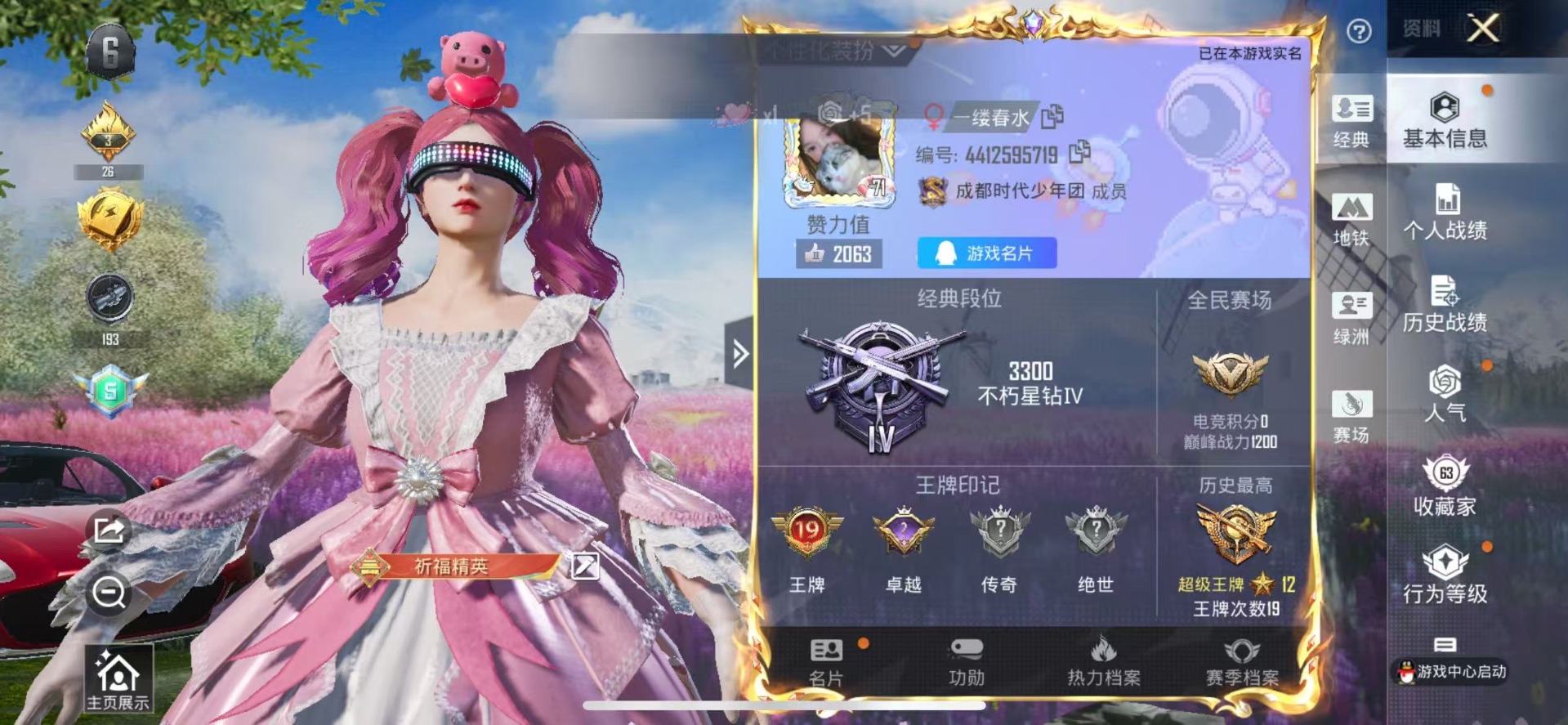 HPCMW3437278和平精英账号详情图2