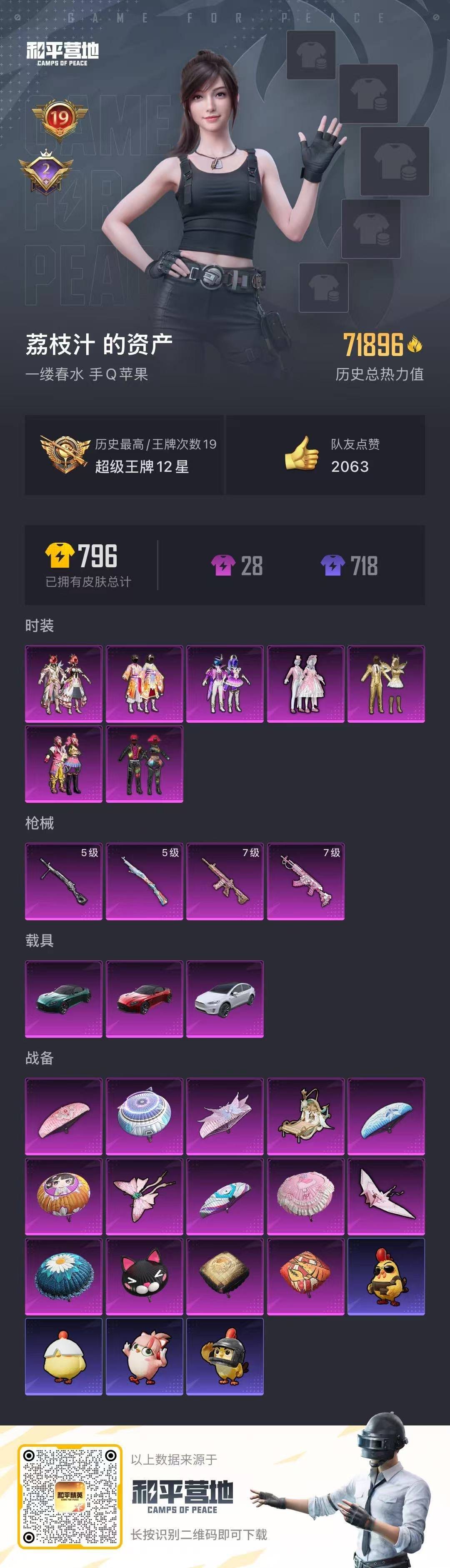 HPCMW3437278和平精英账号详情图3