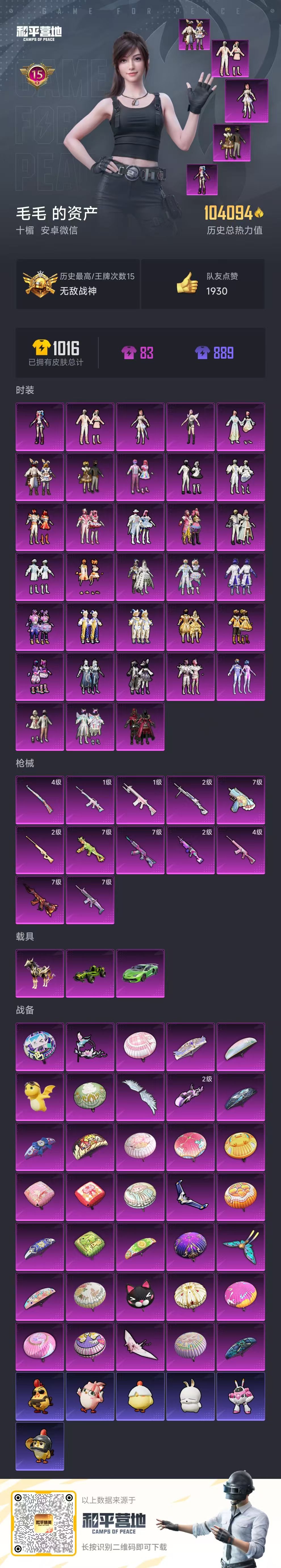 HPQM3437419和平精英账号详情图6 HPQM3437419和平精英账号详情图6