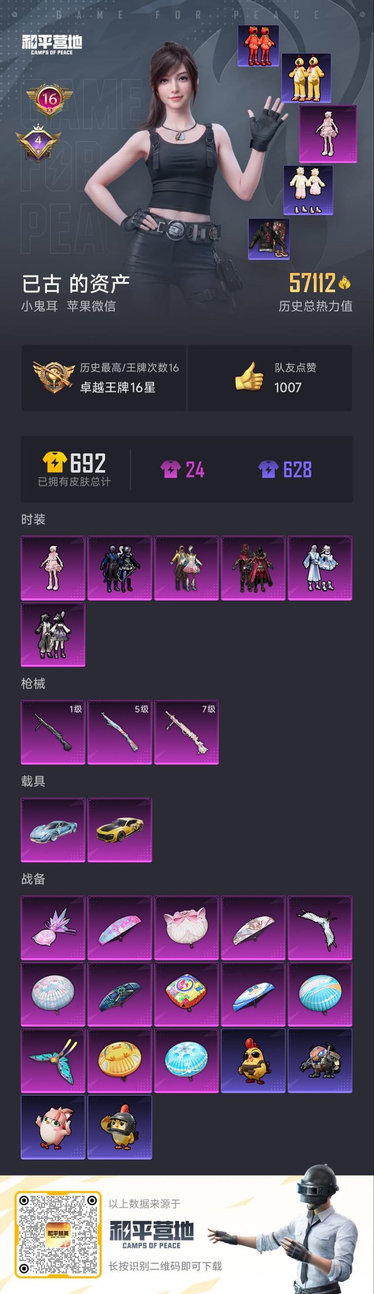 HPCMW3437409和平精英账号详情图4