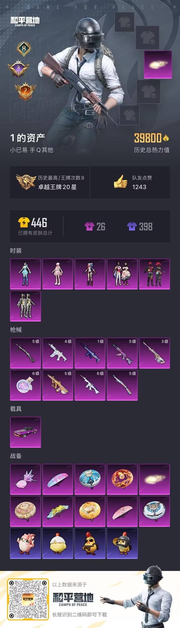 HPQM3438016和平精英账号详情图4