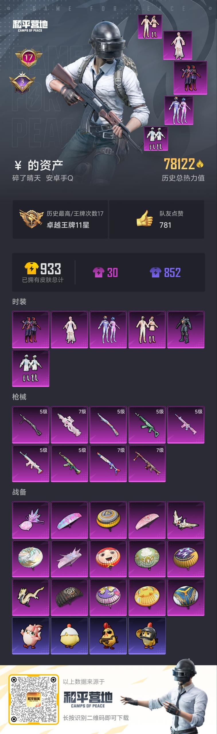 HPQM3438461和平精英账号详情图4