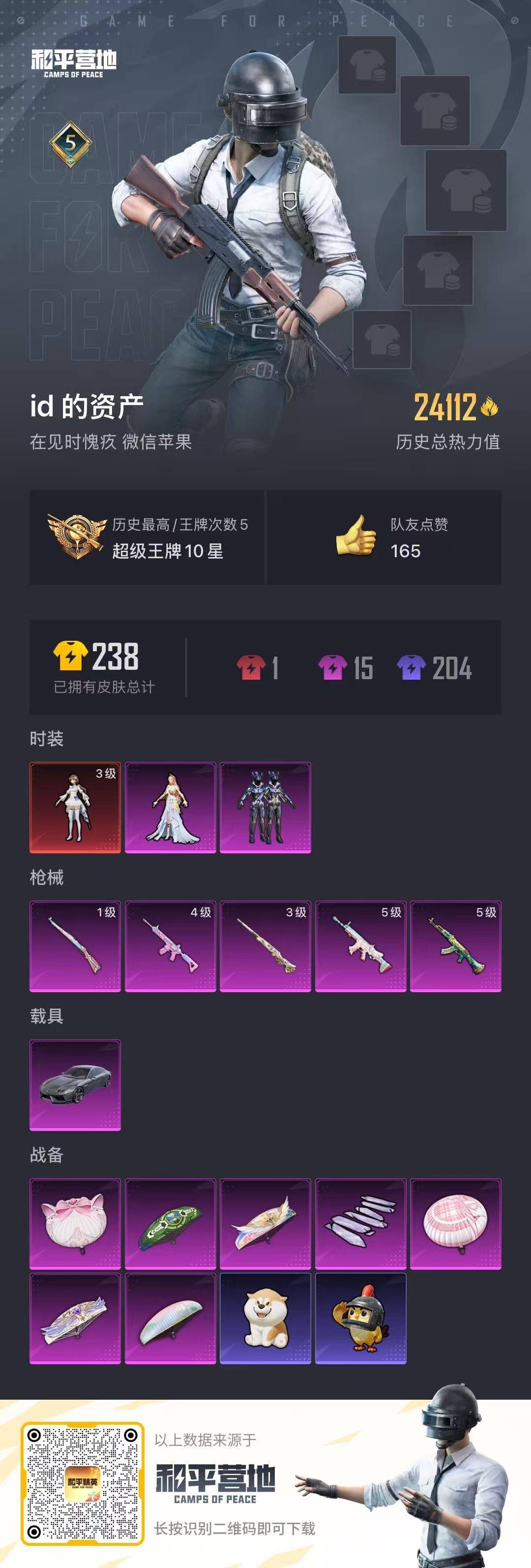 HPQM3438498和平精英账号详情图5