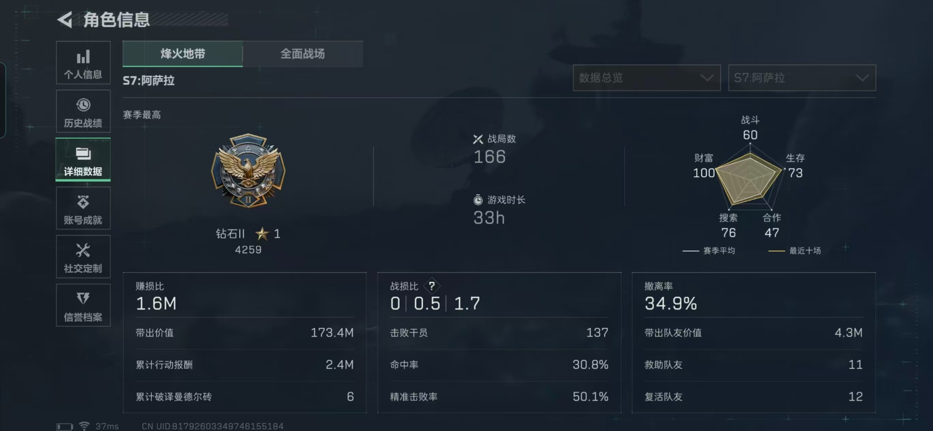 SJZCMW392624三角洲行动账号详情图22