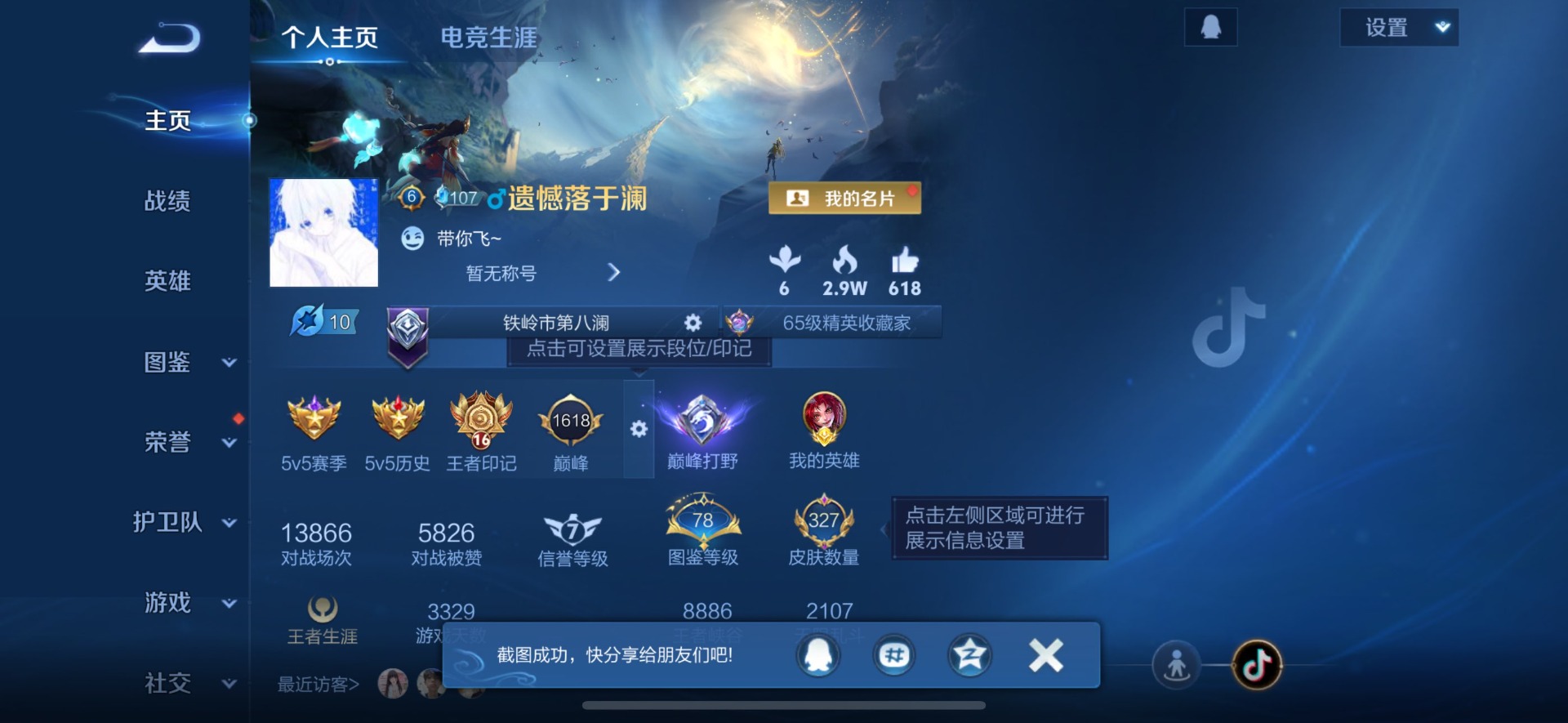 WZQM3448437王者荣耀账号详情图7 WZQM3448437王者荣耀账号详情图7