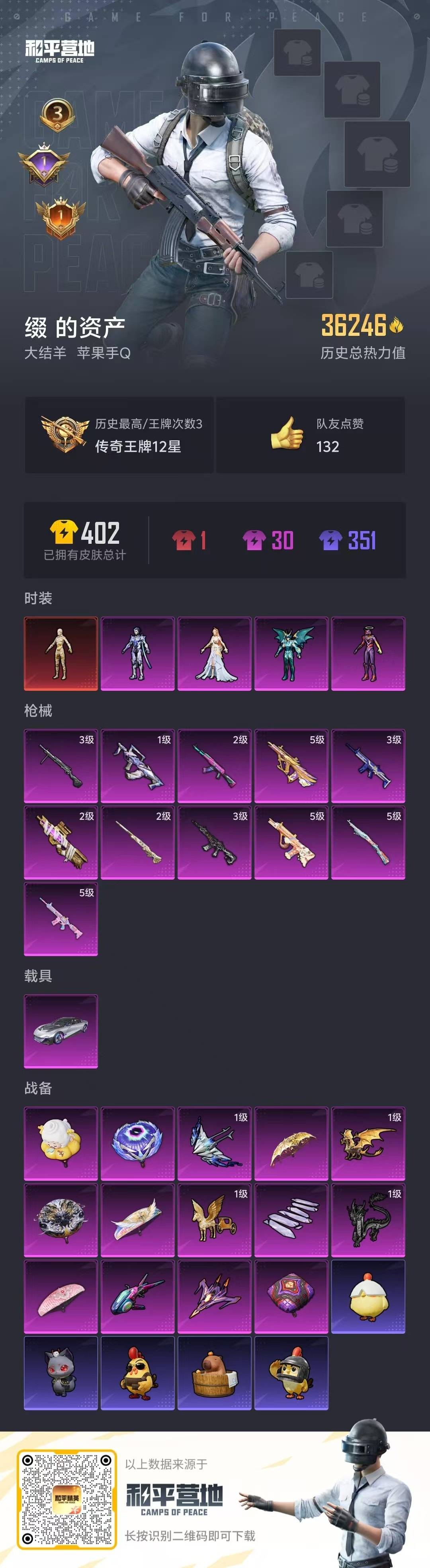 HPQM3438685和平精英账号详情图5