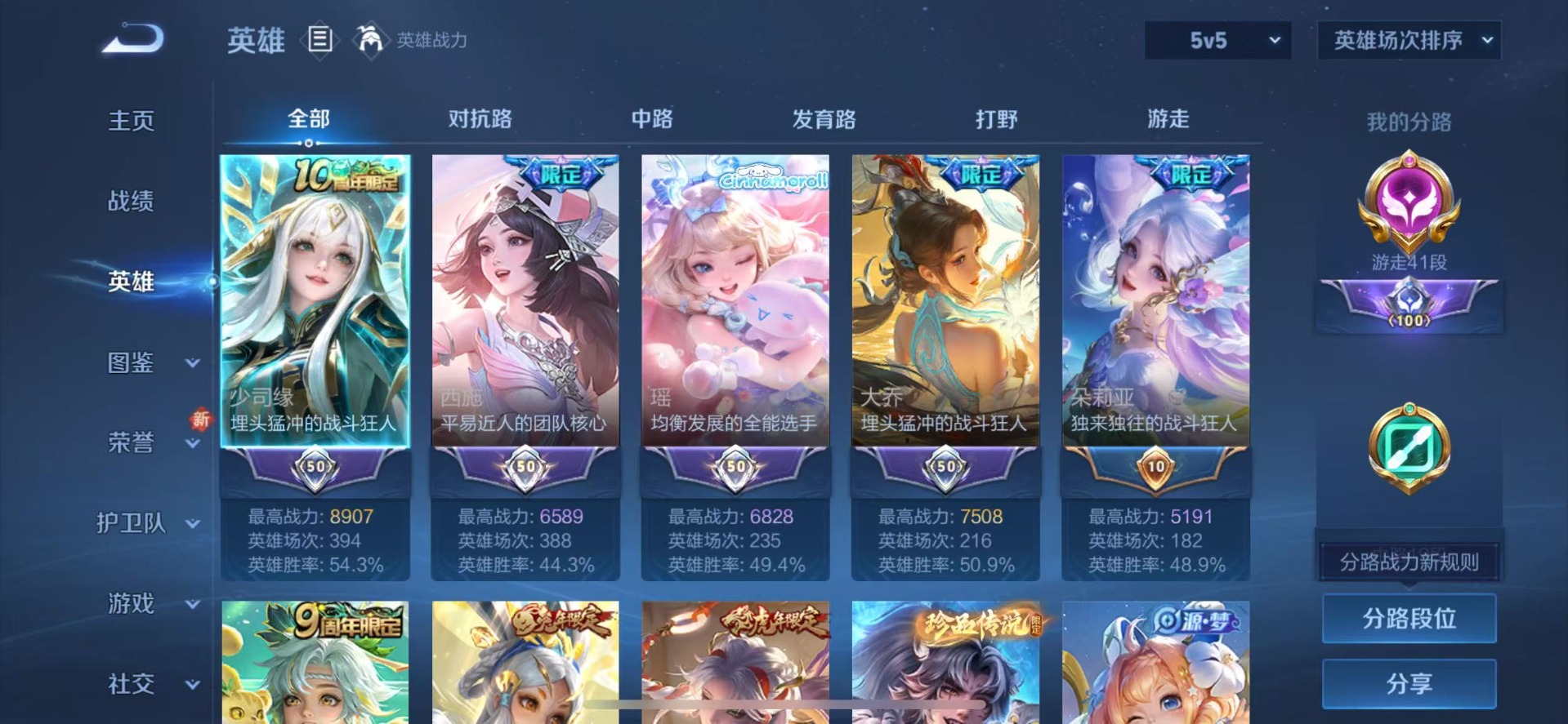 WZCMW3448466王者荣耀账号详情图2