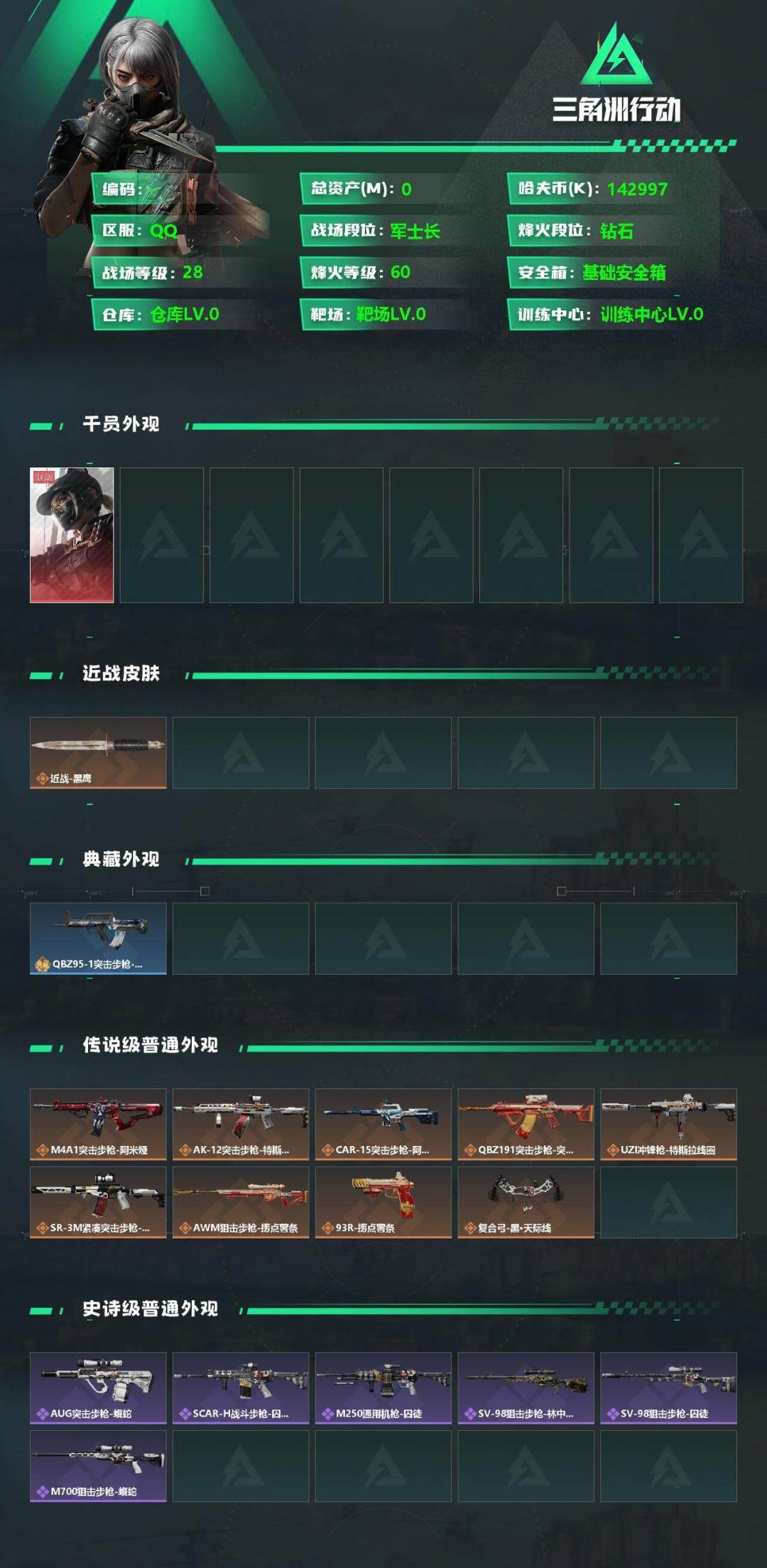 SJZCMW392878三角洲行动账号详情图2