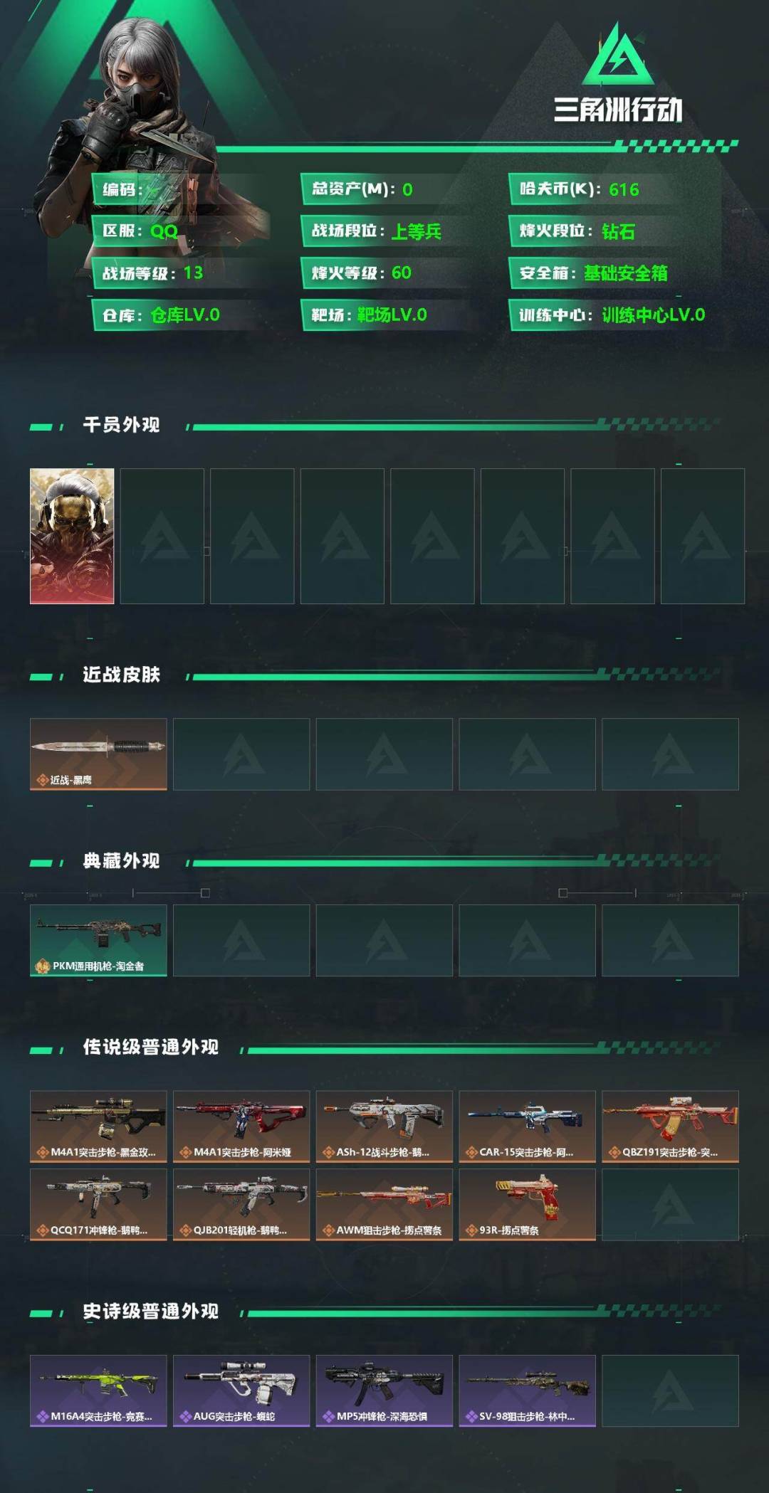 SJZCMW392981三角洲行动账号详情图2