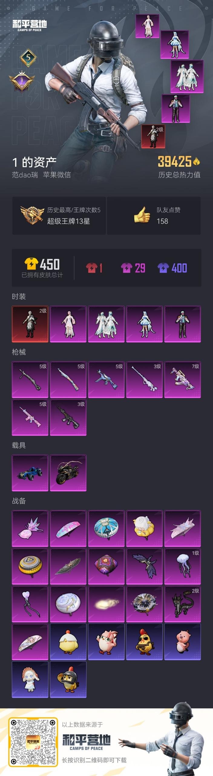 HPQM3439823和平精英账号详情图3