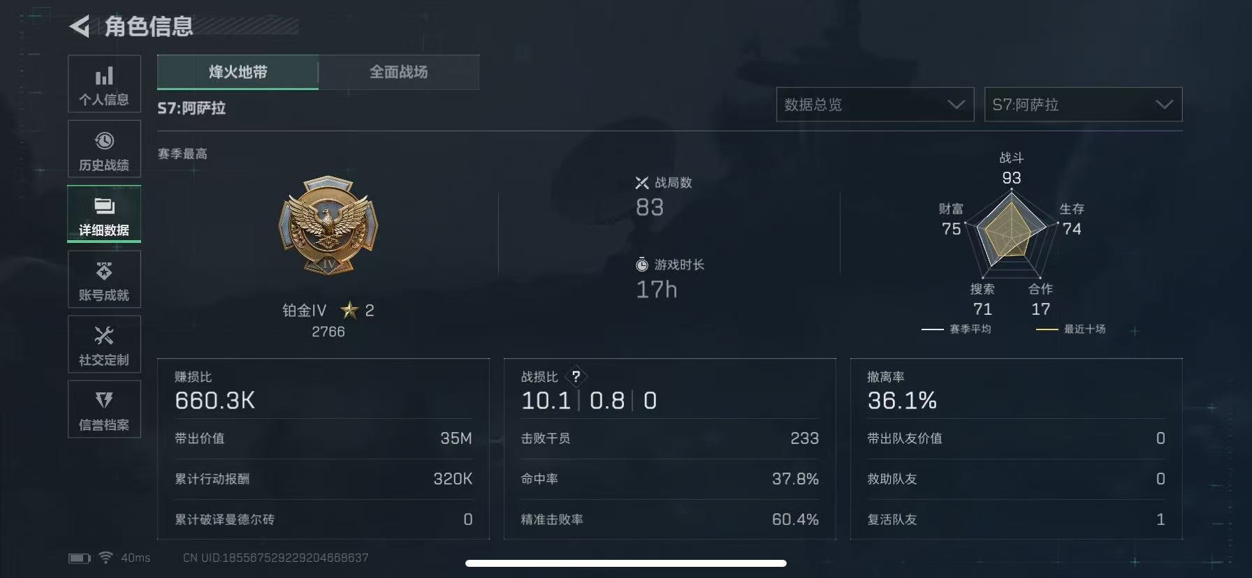 SJZCMW393624三角洲行动账号详情图4