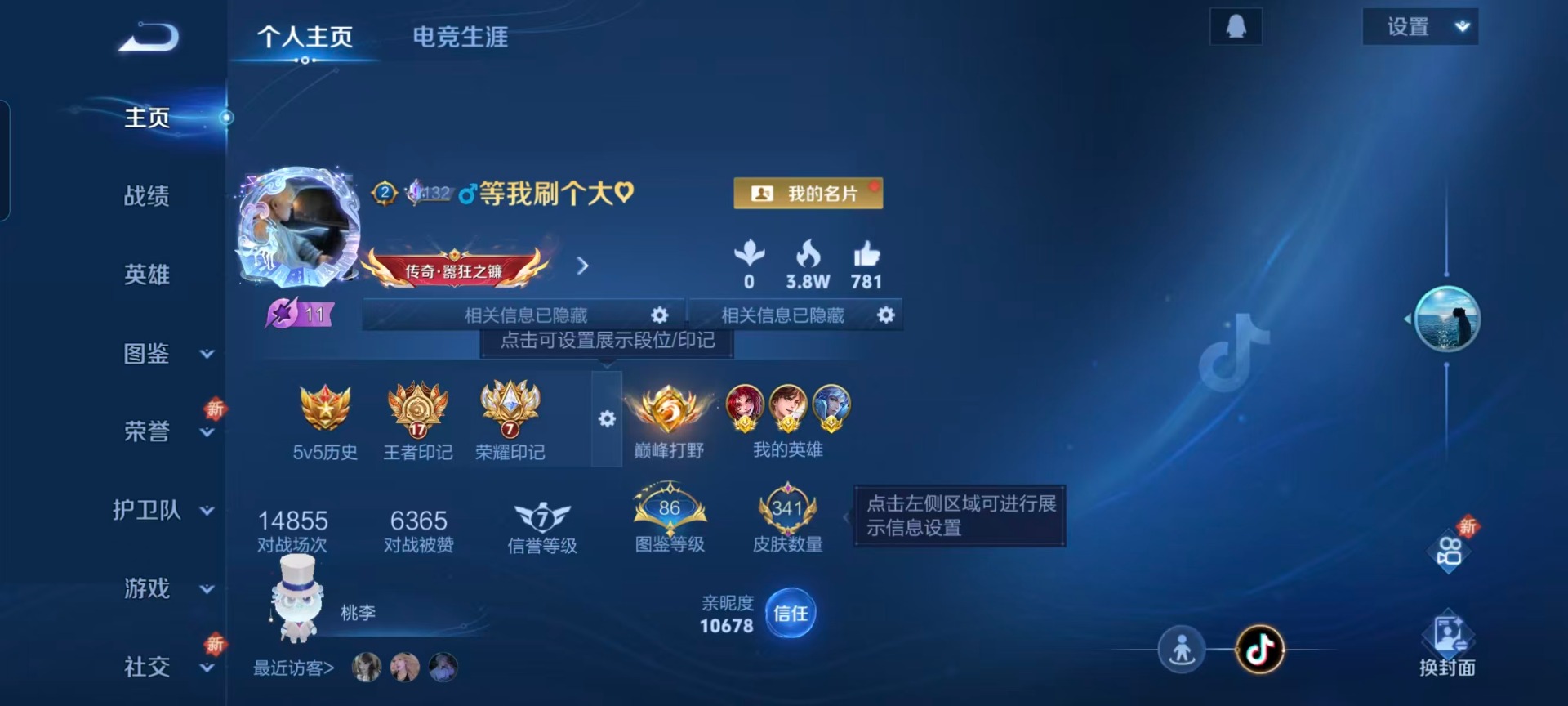 WZQM3450037王者荣耀账号详情图5