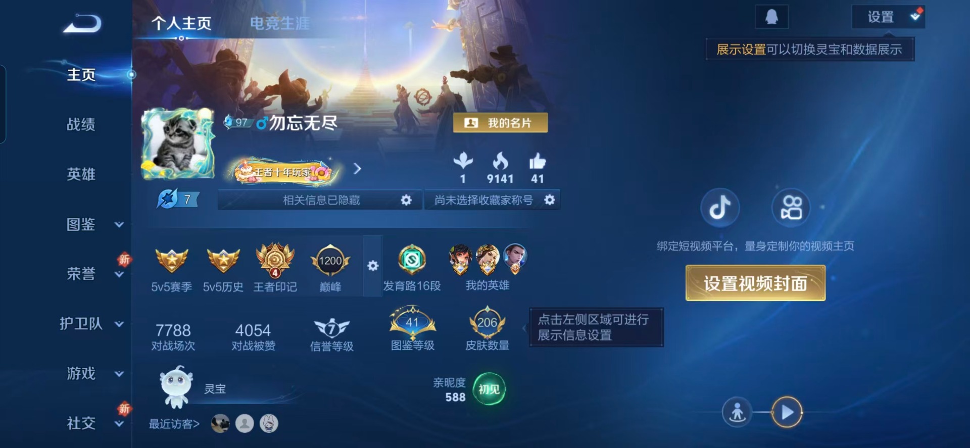 WZQM3450225王者荣耀账号详情图13