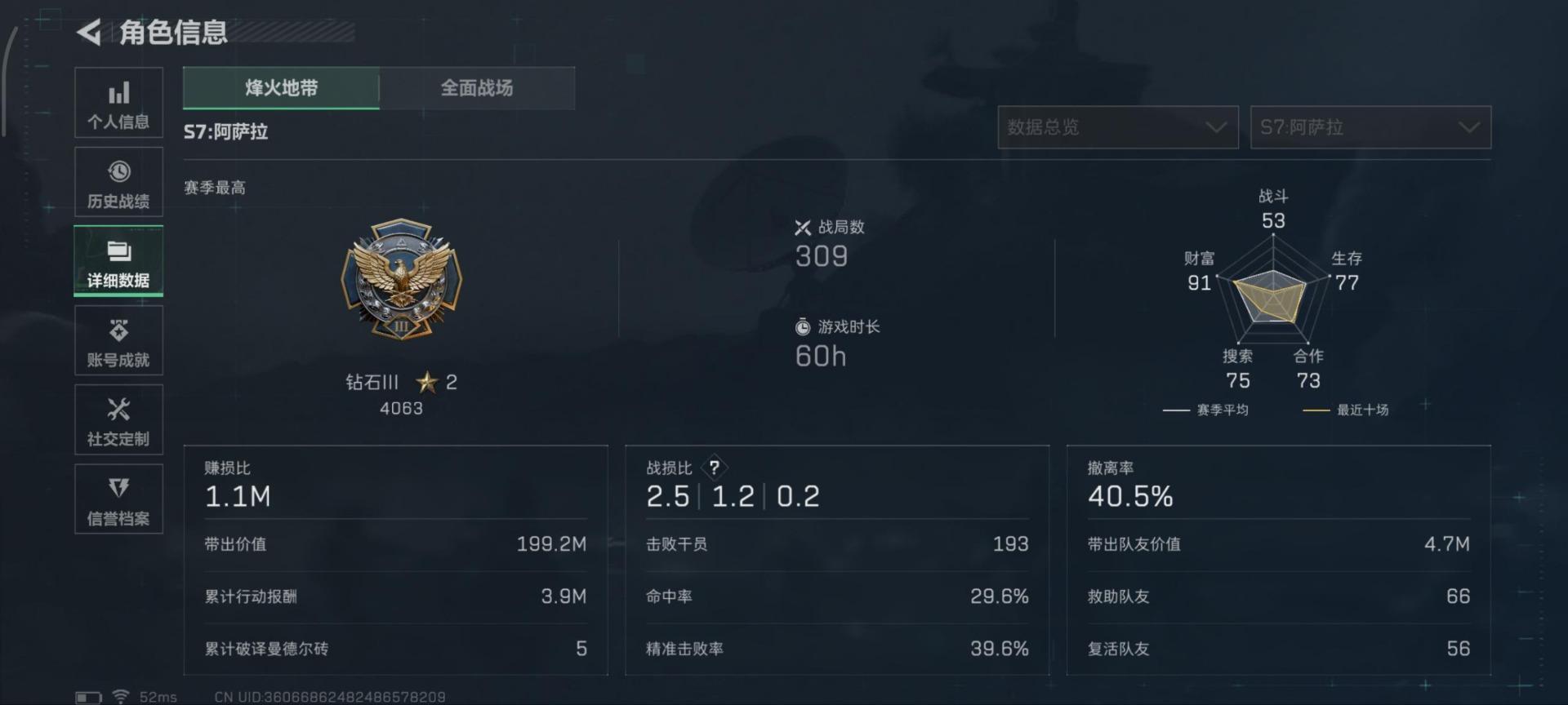 SJZQM394415三角洲行动账号详情图12